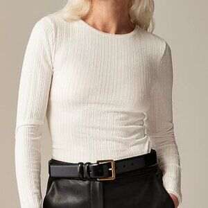 J. Crew Pointelle long-sleeve T-shirt Size Small